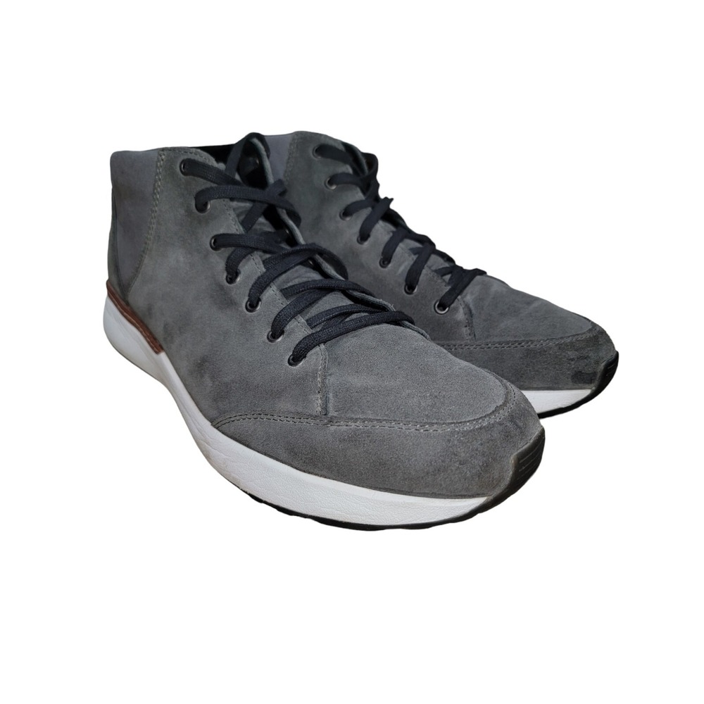 Tsubo Kenson Mens Suede Gray Mid‎ Casual Comfort Sneakers Shoes Size 13 M